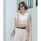 【スタイルデリ/STYLE DELI】のしっとり質感の緩やかVネックとろみトップス ホワイト|ID: prp329100004602834 ipo3291000000032732507