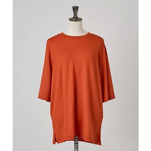 【カオス/Chaos】のバルドーTシャツ 人気、トレンドファッション・服の通販 founy(ファニー) 　ファッション　Fashion　レディースファッション　Fashion for Women　トップス・カットソー　Cut & Sew Tops　シャツ・ブラウス・オフィスカジュアル　Elegant Blouses & Button-Ups　ロングTシャツ・Tシャツ　Longline T-Shirts & Tees　2025年　2025　2025-2026秋冬・A/W　Autumn/Winter 2025–26 AW25–26　オレンジ　Orange　半袖　Short Sleeve, Half Sleeve　吸水　Absorbent, Quick-Dry　other-2|ID: prp329100004602836 ipo3291000000032732520