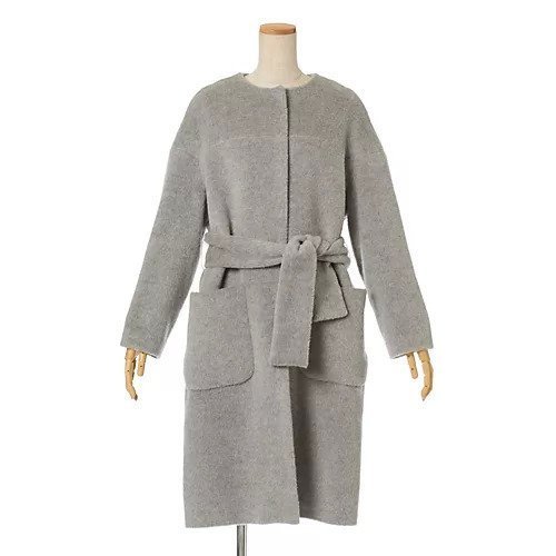 【サキ/saqui】の【LEE別注】アルパカウールノーカラーコート(ベルト付き) インテリア・キッズ・メンズ・レディースファッション・服の通販 founy(ファニー) https://founy.com/ ファッション Fashion レディースファッション Fashion for Women アウター Coat / Outerwear Collection コート・ロングコート・ピーコート Long Coats, Peacoats & More ベルト&ウエストマーク Belts & Waist Accessories なめらか Smooth, Silky Texture イタリア Italy ストール Stole, Wrap パッチ Patch, Appliqué ポケット Pocket, Pocket Detail エレガント 上品 Elegant 別注 Limited Edition, Custom Order |ID: prp329100004602852 ipo3291000000032732637