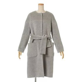 【サキ/saqui】の【LEE別注】アルパカウールノーカラーコート(ベルト付き) 人気、トレンドファッション・服の通販 founy(ファニー) ファッション Fashion レディースファッション Fashion for Women アウター Coat / Outerwear Collection コート・ロングコート・ピーコート Long Coats, Peacoats & More ベルト&ウエストマーク Belts & Waist Accessories なめらか Smooth, Silky Texture イタリア Italy ストール Stole, Wrap パッチ Patch, Appliqué ポケット Pocket, Pocket Detail エレガント 上品 Elegant 別注 Limited Edition, Custom Order |ID:prp329100004602852