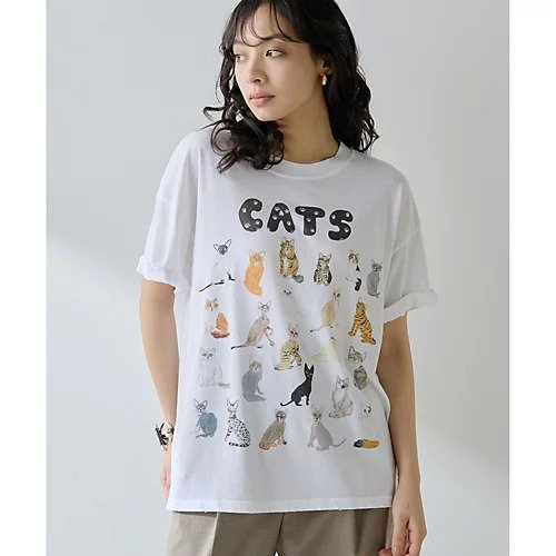 【ウィムガゼット/Whim Gazette】の【UNFORTUNATE PORTRAIT】Cats TEE 人気、トレンドファッション・服の通販 founy(ファニー) 　ファッション　Fashion　レディースファッション　Fashion for Women　イラスト　Illustration　インナー　Innerwear　カーディガン　Cardigan, Knitwear　キャラクター　Character, Licensed Characters　ジャケット　Jacket, Outerwear　ダメージ　Distressed, Destroyed　猫　Cat, Kitty　プリント　Print, Printed Pattern　おすすめ　Recommended / Our Picks　2025年　2025　2025春夏・S/S　Spring/Summer 2025 SS25　other-2|ID: prp329100004604746 ipo3291000000032769133