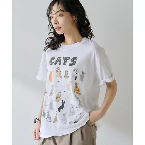 【ウィムガゼット/Whim Gazette】の【UNFORTUNATE PORTRAIT】Cats TEE 人気、トレンドファッション・服の通販 founy(ファニー) 　ファッション　Fashion　レディースファッション　Fashion for Women　イラスト　Illustration　インナー　Innerwear　カーディガン　Cardigan, Knitwear　キャラクター　Character, Licensed Characters　ジャケット　Jacket, Outerwear　ダメージ　Distressed, Destroyed　猫　Cat, Kitty　プリント　Print, Printed Pattern　おすすめ　Recommended / Our Picks　2025年　2025　2025春夏・S/S　Spring/Summer 2025 SS25　other-3|ID: prp329100004604746 ipo3291000000032769135
