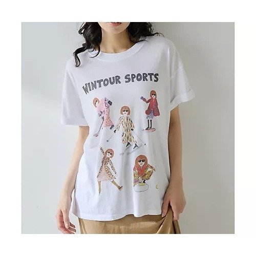 【ウィムガゼット/Whim Gazette】の【UNFORTUNATE PORTRAIT】Wintour Sports TEE 人気、トレンドファッション・服の通販 founy(ファニー) 　ファッション　Fashion　レディースファッション　Fashion for Women　スポーツウェア　Functional & Stylish Sportswear　インナー　Innerwear　カーディガン　Cardigan, Knitwear　キャラクター　Character, Licensed Characters　ジャケット　Jacket, Outerwear　雑誌　Magazine, Fashion Magazine　ダメージ　Distressed, Destroyed　プリント　Print, Printed Pattern　おすすめ　Recommended / Our Picks　2025年　2025　2025春夏・S/S　Spring/Summer 2025 SS25　 other-1|ID: prp329100004604747 ipo3291000000032769142