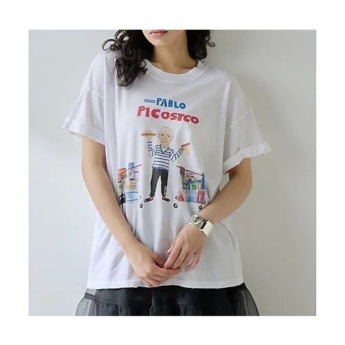 【ウィムガゼット/Whim Gazette】の【UNFORTUNATE PORTRAIT】Pablo Piccostco T 人気、トレンドファッション・服の通販 founy(ファニー) 　ファッション　Fashion　レディースファッション　Fashion for Women　イラスト　Illustration　インナー　Innerwear　カーディガン　Cardigan, Knitwear　キャラクター　Character, Licensed Characters　ジャケット　Jacket, Outerwear　ダメージ　Distressed, Destroyed　プリント　Print, Printed Pattern　おすすめ　Recommended / Our Picks　2025年　2025　2025春夏・S/S　Spring/Summer 2025 SS25　other-2|ID: prp329100004604748 ipo3291000000032769158