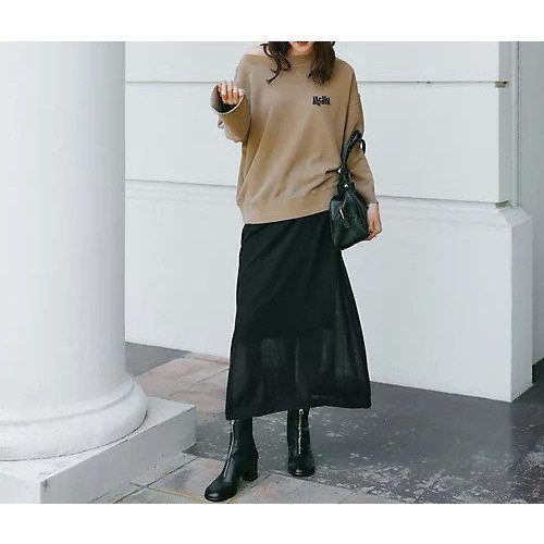 【スアデオ/suadeo】のボートネックロゴスウェット 人気、トレンドファッション・服の通販 founy(ファニー) 　ファッション　Fashion　レディースファッション　Fashion for Women　トップス・カットソー　Cut & Sew Tops　レディースパーカー・カジュアルフーディー　Casual Hoodies & Sweatshirts　スウェット・クルーネックトップス　Sweatshirts & Crewnecks / Relaxed Fit Sweat Tops　デコルテ　Décolleté, Neckline　ワイド　Wide, Wide Fit　洗える　Machine Washable　other-2|ID: prp329100004604749 ipo3291000000034017065
