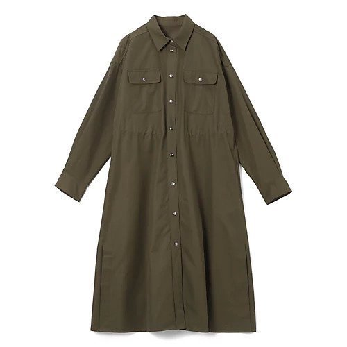 【スアデオ/suadeo】の撥水ドレスコート インテリア・キッズ・メンズ・レディースファッション・服の通販 founy(ファニー) 　ファッション　Fashion　レディースファッション　Fashion for Women　アウター　Coat / Outerwear Collection　コート・ロングコート・ピーコート　Long Coats, Peacoats & More　ワンピース　Dresses　フォーマル・パーティードレス・結婚式用ドレス　Elegant & Casual Dresses　スリット　Slit, Slit Detail　ドレス　Dress, One-Piece　フレア　Flare, Flared　ヨーク　Yoke, Yoke Design　エレガント 上品　Elegant　洗える　Machine Washable　カーキ|ID: prp329100004604755 ipo3291000000032769260