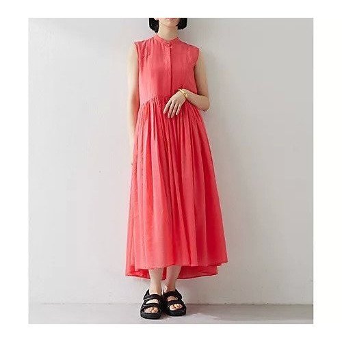 【ウィムガゼット/Whim Gazette】のシルクローンギャザーワンピース インテリア・キッズ・メンズ・レディースファッション・服の通販 founy(ファニー) 　ファッション　Fashion　レディースファッション　Fashion for Women　ワンピース　Dresses　2025年　2025　2025春夏・S/S　Spring/Summer 2025 SS25　エアリー　Airy Texture　シルク　Silk, 100% Silk　ノースリーブ　Sleeveless, No-Sleeve　フレア　Flare, Flared　ペチコート　Petticoat, Underskirt　エレガント 上品　Elegant　夏　Summer　春　Spring　S/S・春夏　SS, Spring/Summer, Warm Season　ピンク|ID: prp329100004604757 ipo3291000000032769273