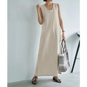 【スタイルデリ/STYLE DELI】 麻100%Vネック縦ハギワンピース人気、トレンドファッション・服の通販 founy(ファニー) ファッション Fashion レディースファッション Fashion for Women ワンピース Dresses イエロー Yellow インナー Innerwear 春 Spring くるぶし Ankle-Length カットソー Cut and Sewn Top 吸水 Absorbent, Quick-Dry シンプル Simple, Minimal スリット Slit, Slit Detail タンク Tank Top, Sleeveless Top ネップ Nepp, Slub Yarn ノースリーブ Sleeveless, No-Sleeve パターン Pattern, Design Print フロント Front, Front Design ポケット Pocket, Pocket Detail 半袖 Short Sleeve, Half Sleeve リネン Linen, Linen Fabric ロング Long, Long-Length S/S・春夏 SS, Spring/Summer, Warm Season 夏 Summer |ID:prp329100004604831