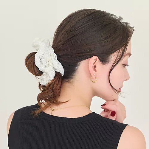 【フィービィー/phoebe】のガーリッシュレースシュシュ 人気、トレンドファッション・服の通販 founy(ファニー) 　ファッション　Fashion　レディースファッション　Fashion for Women　シュシュ&ヘアアクセ/ヘアアレンジ　Scrunchies & Hair Accessories　ガーリー　Girly, Feminine Style　シンプル　Simple, Minimal　レース　Lace, Lace Fabric　other-2|ID: prp329100004605730 ipo3291000000032814949
