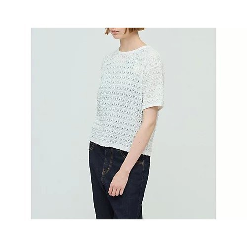 【ミズイロ インド/mizuiro ind】のストレッチレースクルーネックTシャツ 人気、トレンドファッション・服の通販 founy(ファニー) 　ファッション　Fashion　レディースファッション　Fashion for Women　トップス・カットソー　Cut & Sew Tops　シャツ・ブラウス・オフィスカジュアル　Elegant Blouses & Button-Ups　ロングTシャツ・Tシャツ　Longline T-Shirts & Tees　インナー　Innerwear　コンパクト　Compact, Small Size　ストレッチ　Stretch, Stretchy Fabric　レース　Lace, Lace Fabric　エレガント 上品　Elegant　other-2|ID: prp329100004606295 ipo3291000000032850930