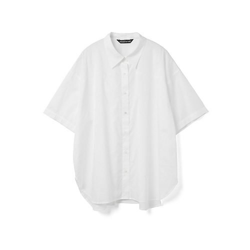 【ミズイロ インド/mizuiro ind】のハーフスリーブワイドシャツ 人気、トレンドファッション・服の通販 founy(ファニー) 　ファッション　Fashion　レディースファッション　Fashion for Women　トップス・カットソー　Cut & Sew Tops　シャツ・ブラウス・オフィスカジュアル　Elegant Blouses & Button-Ups　シンプル　Simple, Minimal　ベーシック　Basic, Essential　ワイド　Wide, Wide Fit　other-2|ID: prp329100004606299 ipo3291000000032851143
