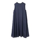【ミズイロ インド/mizuiro ind】のリネンノースリーブワンピース ネイビー|ID:prp329100004606305
