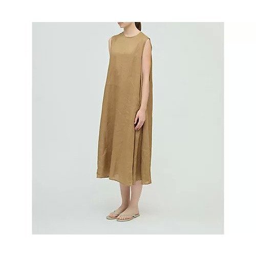 【ミズイロ インド/mizuiro ind】のリネンノースリーブワンピース 人気、トレンドファッション・服の通販 founy(ファニー) 　ファッション　Fashion　レディースファッション　Fashion for Women　ワンピース　Dresses　シンプル　Simple, Minimal　フレア　Flare, Flared　夏　Summer　other-3|ID: prp329100004606305 ipo3291000000032851457