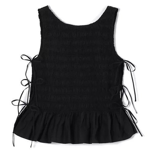 【ガニー/GANNI】のCotton Poplin Smock Tie String Top インテリア・キッズ・メンズ・レディースファッション・服の通販 founy(ファニー) https://founy.com/ ファッション Fashion レディースファッション Fashion for Women ワンピース Dresses 2025年 2025 2025-2026秋冬・A/W Autumn/Winter 2025–26 AW25–26 アクセサリー Fashion Accessories シャーリング Shirring, Ruched ノースリーブ Sleeveless, No-Sleeve フェミニン Feminine, Girly フリル Frill, Ruffle リボン Ribbon, Bow 洗える Machine Washable |ID: prp329100004607973 ipo3291000000036281632