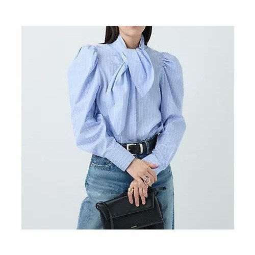 【カオス/Chaos】のガールスカウトブラウス インテリア・キッズ・メンズ・レディースファッション・服の通販 founy(ファニー) https://founy.com/ ファッション Fashion レディースファッション Fashion for Women トップス・カットソー Cut & Sew Tops シャツ・ブラウス・オフィスカジュアル Elegant Blouses & Button-Ups ストライプ Stripe, Striped Pattern デニム Denim, Jeans Material バランス Balance, Style Balance ボトム Bottoms, Lower Wear ミックス Mix, Mixed Style リボン Ribbon, Bow |ID: prp329100004607982 ipo3291000000035435989