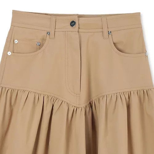 【ガニー/GANNI】のClassic Summer Suiting Long Skirt 人気、トレンドファッション・服の通販 founy(ファニー) 　ファッション　Fashion　レディースファッション　Fashion for Women　スカート　Skirts　ロングスカート　Long Skirts / Maxi & Midi Skirts　2025年　2025　2025-2026秋冬・A/W　Autumn/Winter 2025–26 AW25–26　ウエスタン　Western Style　ガーリー　Girly, Feminine Style　ギャザー　Gathered, Ruffled　パッチ　Patch, Appliqué　ポケット　Pocket, Pocket Detail　ロング　Long, Long-Length　夏　Summer　洗える　Machine Washable　other-3|ID: prp329100004607990 ipo3291000000032917531