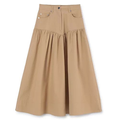 【ガニー/GANNI】のClassic Summer Suiting Long Skirt 人気、トレンドファッション・服の通販 founy(ファニー) ファッション Fashion レディースファッション Fashion for Women スカート Skirts ロングスカート Long Skirts / Maxi & Midi Skirts 2025年 2025 2025-2026秋冬・A/W Autumn/Winter 2025–26 AW25–26 ウエスタン Western Style ガーリー Girly, Feminine Style ギャザー Gathered, Ruffled パッチ Patch, Appliqué ポケット Pocket, Pocket Detail ロング Long, Long-Length 夏 Summer 洗える Machine Washable other-1|ID: prp329100004607990 ipo3291000000034865074