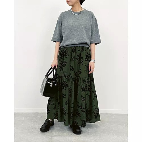 【スアデオ/suadeo】のフラワープリントスカート 人気、トレンドファッション・服の通販 founy(ファニー) 　ファッション　Fashion　レディースファッション　Fashion for Women　スカート　Skirts　シンプル　Simple, Minimal　フラット　Flat, Flat Shoes　フラワー　Flower, Floral　フロント　Front, Front Design　プリント　Print, Printed Pattern　洗える　Machine Washable　other-2|ID: prp329100004607991 ipo3291000000033563506
