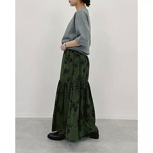 【スアデオ/suadeo】のフラワープリントスカート 人気、トレンドファッション・服の通販 founy(ファニー) 　ファッション　Fashion　レディースファッション　Fashion for Women　スカート　Skirts　シンプル　Simple, Minimal　フラット　Flat, Flat Shoes　フラワー　Flower, Floral　フロント　Front, Front Design　プリント　Print, Printed Pattern　洗える　Machine Washable　other-3|ID: prp329100004607991 ipo3291000000033577307