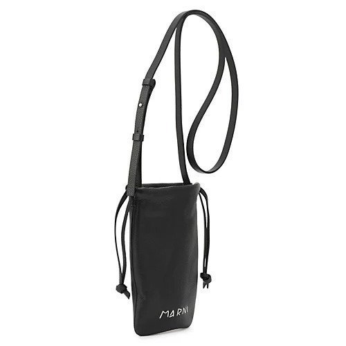 【マルニ/MARNI】のCROSS BODY PHONE HOLDER 人気、トレンドファッション・服の通販 founy(ファニー) 　ファッション　Fashion　レディースファッション　Fashion for Women　2025年　2025　2025-2026秋冬・A/W　Autumn/Winter 2025–26 AW25–26　スマホケース　Smartphone Case　ラップ　Wrap, Wrap Design　巾着　Drawstring Bag, Kinchaku　other-2|ID: prp329100004608010 ipo3291000000032918094