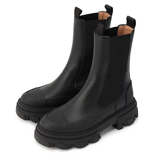 【ガニー/GANNI】のCleated Mid Chelsea Boot Black Stitch インテリア・キッズ・メンズ・レディースファッション・服の通販 founy(ファニー) https://founy.com/ ファッション Fashion レディースファッション Fashion for Women 2025年 2025 2025-2026秋冬・A/W Autumn/Winter 2025–26 AW25–26 シンプル Simple, Minimal フォルム Silhouette, Form ラバー Rubber, Rubber Sole A/W・秋冬 Autumn/Winter |ID: prp329100004608019 ipo3291000000032918252