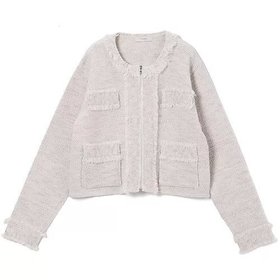 【スアデオ/suadeo】 ツイード風ニットジャケット人気、トレンドファッション・服の通販 founy(ファニー) ファッション Fashion レディースファッション Fashion for Women アウター Coat / Outerwear Collection レディースジャケット・軽アウター Jackets アクリル Acrylic Material ジャケット Jacket, Outerwear ツイード Twill, Twill Weave エレガント 上品 Elegant |ID:prp329100004608027