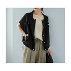 【スタイルデリ/STYLE DELI】のくったりシャツ型スナップブルゾンB 人気、トレンドファッション・服の通販 founy(ファニー) ファッション Fashion レディースファッション Fashion for Women アウター Coat / Outerwear Collection ブルゾンジャケット・スポーティアウター Blouson Jackets トップス・カットソー Cut & Sew Tops シャツ・ブラウス・オフィスカジュアル Elegant Blouses & Button-Ups 秋 Autumn カーディガン Cardigan, Knitwear 軽量 Lightweight, Ultra Light シルバー Silver, Metallic Silver ジャケット Jacket, Outerwear スピンドル Spindle, Drawcord スリット Slit, Slit Detail 台形 A-Line, Trapezoid Shape ノースリーブ Sleeveless, No-Sleeve 長袖 Long Sleeve, Full Sleeve バルーン Balloon, Balloon Silhouette フェイク Faux, Fake フォルム Silhouette, Form フラップ Flap, Flap Pocket フロント Front, Front Design ブルゾン Blouson, Bomber Jacket ベスト Vest, Waistcoat ポケット Pocket, Pocket Detail 半袖 Short Sleeve, Half Sleeve ワイド Wide, Wide Fit 夏 Summer エレガント 上品 Elegant ビジネス 仕事 通勤 Business / Work / Commuting thumbnail ブラック|ID: prp329100004609219 ipo3291000000032968039