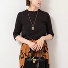 【ノーリーズ/NOLLEY'S】の綿ナイロンシアー6分袖プルオーバーカットソー ブラック|ID: prp329100004609851 ipo3291000000032976406