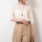 【ノーリーズ/NOLLEY'S】の綿ナイロンシアー6分袖プルオーバーカットソー キナリ|ID: prp329100004609851 ipo3291000000032976407