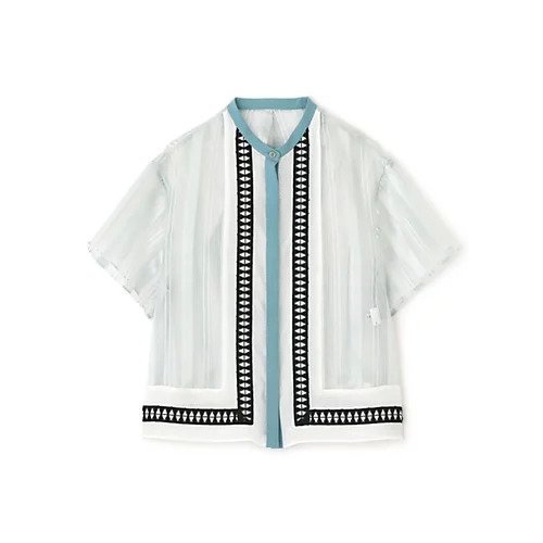 【アドーア/ADORE】のシアーストライプブラウス インテリア・キッズ・メンズ・レディースファッション・服の通販 founy(ファニー) https://founy.com/ ファッション Fashion レディースファッション Fashion for Women トップス・カットソー Cut & Sew Tops シャツ・ブラウス・オフィスカジュアル Elegant Blouses & Button-Ups おすすめ Recommended / Our Picks シアー Sheer, See-Through スタンダード Standard, Basic ストライプ Stripe, Striped Pattern フィット Fit, Slim Fit フロント Front, Front Design ブライト Bright, Shiny レース Lace, Lace Fabric 半袖 Short Sleeve, Half Sleeve 夏 Summer 春 Spring S/S・春夏 SS, Spring/Summer, Warm Season |ID: prp329100004609855 ipo3291000000032976432