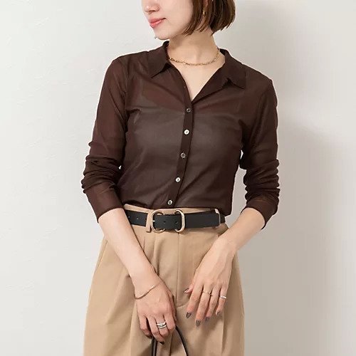 【ノーリーズ/NOLLEY'S】のチュール衿付きカットカーディガン インテリア・キッズ・メンズ・レディースファッション・服の通販 founy(ファニー) 　ファッション　Fashion　レディースファッション　Fashion for Women　トップス・カットソー　Cut & Sew Tops　カーディガン・羽織り　Layered Style Cardigans　2025年　2025　2025-2026秋冬・A/W　Autumn/Winter 2025–26 AW25–26　おすすめ　Recommended / Our Picks　インナー　Innerwear　カーディガン　Cardigan, Knitwear　ジャケット　Jacket, Outerwear　チュール　Tulip, Tulip Motif　フィット　Fit, Slim Fit　エレガント 上品　Elegant　ダークブラウン|ID: prp329100004609859 ipo3291000000032976458