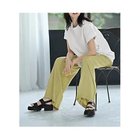 【スタイルデリ/STYLE DELI】の【BLK001】シルキーワイドレッグパンツ 人気、トレンドファッション・服の通販 founy(ファニー) ファッション Fashion レディースファッション Fashion for Women パンツ Pants & Trousers 春 Spring サテン Satin, Glossy Fabric スリット Slit, Slit Detail セットアップ Set-Up, Coordinated Outfit ドレープ Drape, Draping Fabric リラックス Relax, Relaxed Fit ワイド Wide, Wide Fit おすすめ Recommended / Our Picks 夏 Summer 旅行 Travel エレガント 上品 Elegant thumbnail ライトグリーン|ID: prp329100004609862 ipo3291000000032976479