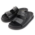 【コルソローマ9/CORSO ROMA9】のダブルベルトサンダル ブラック|ID: prp329100004609984 ipo3291000000034758333