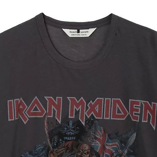 【ビューティフル ピープル/beautiful people】のIRON MAIDEN sheer jersey big-T 人気、トレンドファッション・服の通販 founy(ファニー) 　ファッション　Fashion　レディースファッション　Fashion for Women　2025年　2025　2025-2026秋冬・A/W　Autumn/Winter 2025–26 AW25–26　イラスト　Illustration　コラボ　Collaboration, Collab　フロント　Front, Front Design　プリント　Print, Printed Pattern　ユーズド　Used, Vintage-Look　人気　Popular, Best Seller　今季　This Season, Current Season　洗える　Machine Washable　other-3|ID: prp329100004610611 ipo3291000000032988930