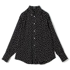 【シンメ/SINME】 ドットBDブラウス人気、トレンドファッション・服の通販 founy(ファニー) ファッション Fashion レディースファッション Fashion for Women トップス・カットソー Cut & Sew Tops シャツ・ブラウス・オフィスカジュアル Elegant Blouses & Button-Ups ダウン Down, Puffer ドット Polka Dot, Dot Pattern ドレープ Drape, Draping Fabric バランス Balance, Style Balance 今季 This Season, Current Season 洗える Machine Washable |ID:prp329100004610613