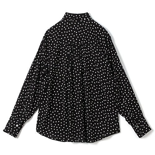 【シンメ/SINME】のドットBDブラウス 人気、トレンドファッション・服の通販 founy(ファニー) 　ファッション　Fashion　レディースファッション　Fashion for Women　トップス・カットソー　Cut & Sew Tops　シャツ・ブラウス・オフィスカジュアル　Elegant Blouses & Button-Ups　ダウン　Down, Puffer　ドット　Polka Dot, Dot Pattern　ドレープ　Drape, Draping Fabric　バランス　Balance, Style Balance　今季　This Season, Current Season　洗える　Machine Washable　other-3|ID: prp329100004610613 ipo3291000000032988948