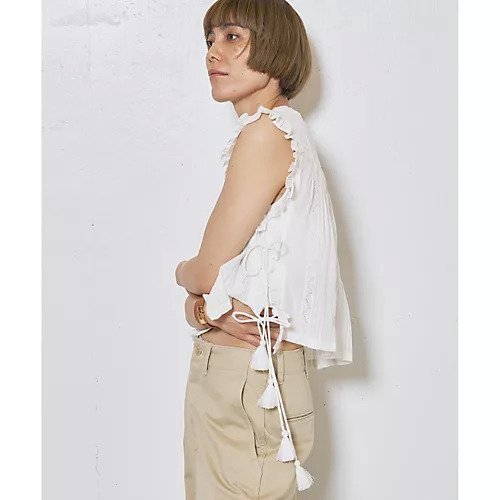 【ウィムガゼット/Whim Gazette】のレースタッセルブラウス 人気、トレンドファッション・服の通販 founy(ファニー) 　ファッション　Fashion　レディースファッション　Fashion for Women　トップス・カットソー　Cut & Sew Tops　シャツ・ブラウス・オフィスカジュアル　Elegant Blouses & Button-Ups　2025年　2025　2025春夏・S/S　Spring/Summer 2025 SS25　おすすめ　Recommended / Our Picks　インド　Indian Textile　タッセル　Tassel, Fringe　レース　Lace, Lace Fabric　吸水　Absorbent, Quick-Dry　other-3|ID: prp329100004610615 ipo3291000000032988963
