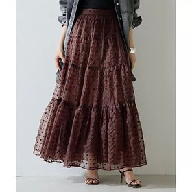 【ウィムガゼット/Whim Gazette】 ドットシアースカート人気、トレンドファッション・服の通販 founy(ファニー) ファッション Fashion レディースファッション Fashion for Women スカート Skirts インド Indian Textile オーガンジー Organza Fabric スリット Slit, Slit Detail ティアードスカート Tiered Skirt, Flounced Skirt ドット Polka Dot, Dot Pattern フラワー Flower, Floral 2025年 2025 2025春夏・S/S Spring/Summer 2025 SS25 |ID:prp329100004610616