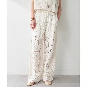 【ウィムガゼット/Whim Gazette】 エンブロイダリーパンツ人気、トレンドファッション・服の通販 founy(ファニー) ファッション Fashion レディースファッション Fashion for Women パンツ Pants & Trousers 2025年 2025 2025春夏・S/S Spring/Summer 2025 SS25 おすすめ Recommended / Our Picks インド Indian Textile ジャケット Jacket, Outerwear マニッシュ Mannish, Boyish メッシュ Mesh, Net Fabric リラックス Relax, Relaxed Fit レース Lace, Lace Fabric 透かし Cut-Out, Lacework |ID:prp329100004610617