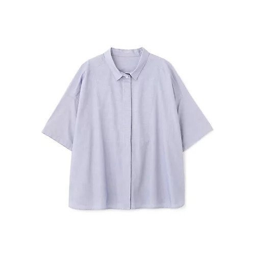 【ヒューマンウーマン/HUMAN WOMAN】のコットンストライプボックスシャツ 人気、トレンドファッション・服の通販 founy(ファニー) 　ファッション　Fashion　レディースファッション　Fashion for Women　トップス・カットソー　Cut & Sew Tops　シャツ・ブラウス・オフィスカジュアル　Elegant Blouses & Button-Ups　おすすめ　Recommended / Our Picks　オレンジ　Orange　ストライプ　Stripe, Striped Pattern　ビッグ　Big, Oversized　フロント　Front, Front Design　ボックス　Boxy, Box Shape　無地　Plain, Solid Color　other-3|ID: prp329100004612535 ipo3291000000033013596