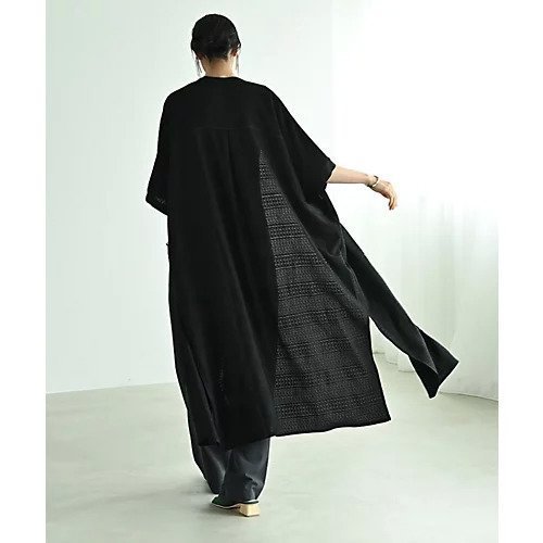 【スタイルデリ/STYLE DELI】の【BLK001】シアーグリッドオーバーシャツワンピース 人気、トレンドファッション・服の通販 founy(ファニー) 　ファッション　Fashion　レディースファッション　Fashion for Women　ワンピース　Dresses　シャツワンピース / 1枚で着映えコーデ　Shirt Dresses　インナー　Innerwear　ウェーブ　Wavy Pattern　春　Spring　秋　Autumn　くるぶし　Ankle-Length　シアー　Sheer, See-Through　シンプル　Simple, Minimal　ストレート　Straight, Straight Cut　デニム　Denim, Jeans Material　定番　Standard, Basic Item　フロント　Front, Front Design　ペチコート　Petticoat, Underskirt　ポケット　Pocket, Pocket Detail　モノトーン　Monotone, Black and White　リラックス　Relax, Relaxed Fit　ルーズ　Loose, Oversized　ロング　Long, Long-Length　楽ちん　Easy Fit, Comfortable　ワイド　Wide, Wide Fit　おすすめ　Recommended / Our Picks　夏　Summer　旅行　Travel　エレガント 上品　Elegant　ビジネス 仕事 通勤　Business / Work / Commuting　other-2|ID: prp329100004612557 ipo3291000000033013926