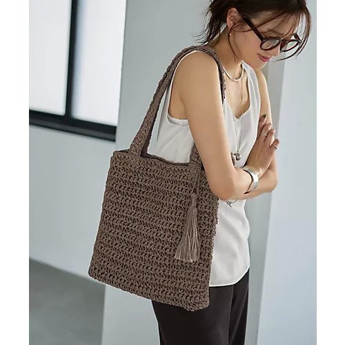 【スタイルデリ/STYLE DELI】のペーパー編みA4サイズトートバッグ インテリア・キッズ・メンズ・レディースファッション・服の通販 founy(ファニー) 　ファッション　Fashion　レディースファッション　Fashion for Women　バッグ　Bags　軽量　Lightweight, Ultra Light　財布　Wallet, Purse　ハンド　Hand, Handmade　ペーパー　Paper, Kraft Paper　ポケット　Pocket, Pocket Detail　ポーチ　Pouch, Small Case　マグネット　Magnet, Magnetic Closure　ミックス　Mix, Mixed Style　プチプライス・低価格　Affordable / Budget Price　夏　Summer　モカグレー|ID: prp329100004612558 ipo3291000000033013930