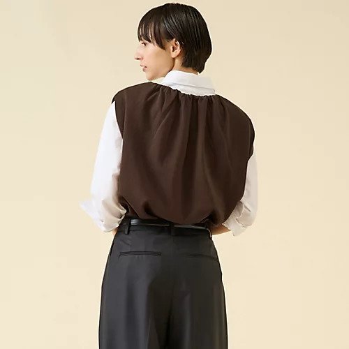 【マルティニーク/martinique】のストレッチウールプルオーバー(セットアップ可) 人気、トレンドファッション・服の通販 founy(ファニー) 　ファッション　Fashion　レディースファッション　Fashion for Women　トップス・カットソー　Cut & Sew Tops　カジュアルプルオーバー・ニットトップス　Pullovers & Knit Tops / Casual Pullovers　おすすめ　Recommended / Our Picks　ギャザー　Gathered, Ruffled　セットアップ　Set-Up, Coordinated Outfit　夏　Summer　other-2|ID: prp329100004613241 ipo3291000000033021113