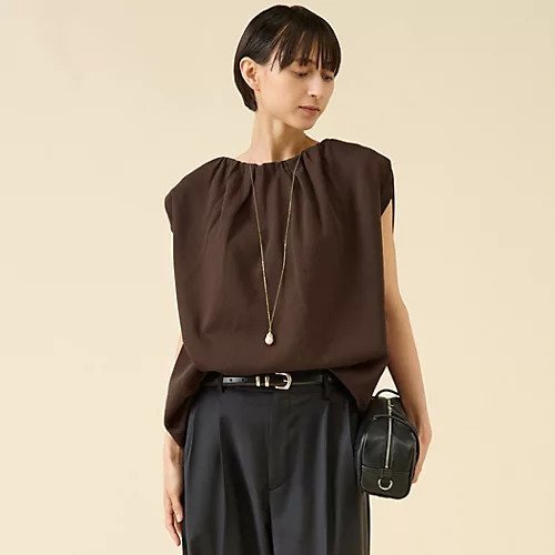 【マルティニーク/martinique】のストレッチウールプルオーバー(セットアップ可) 人気、トレンドファッション・服の通販 founy(ファニー) 　ファッション　Fashion　レディースファッション　Fashion for Women　トップス・カットソー　Cut & Sew Tops　カジュアルプルオーバー・ニットトップス　Pullovers & Knit Tops / Casual Pullovers　おすすめ　Recommended / Our Picks　ギャザー　Gathered, Ruffled　セットアップ　Set-Up, Coordinated Outfit　夏　Summer　other-3|ID: prp329100004613241 ipo3291000000033021115