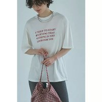 【マージュール/marjour】のMESSAGE PRINT OVERSIZED TEE 人気、トレンドファッション・服の通販 founy(ファニー) ファッション Fashion レディースファッション Fashion for Women インナー Innerwear 秋 Autumn カーディガン Cardigan, Knitwear ジャケット Jacket, Outerwear ストレッチ Stretch, Stretchy Fabric プリント Print, Printed Pattern ポケット Pocket, Pocket Detail |ID:prp329100004613247