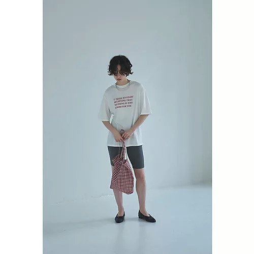 【マージュール/marjour】のMESSAGE PRINT OVERSIZED TEE 人気、トレンドファッション・服の通販 founy(ファニー) 　ファッション　Fashion　レディースファッション　Fashion for Women　インナー　Innerwear　秋　Autumn　カーディガン　Cardigan, Knitwear　ジャケット　Jacket, Outerwear　ストレッチ　Stretch, Stretchy Fabric　プリント　Print, Printed Pattern　ポケット　Pocket, Pocket Detail　other-3|ID: prp329100004613247 ipo3291000000033021150