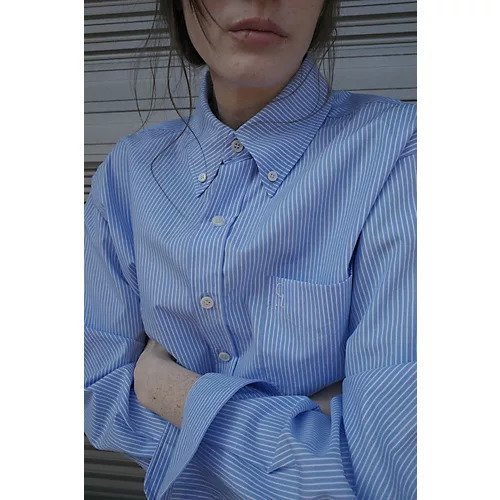 【クラネ/CLANE】のLOGO BUTTON-DOWN BASIC SHIRTS 人気、トレンドファッション・服の通販 founy(ファニー) 　ファッション　Fashion　レディースファッション　Fashion for Women　トップス・カットソー　Cut & Sew Tops　シャツ・ブラウス・オフィスカジュアル　Elegant Blouses & Button-Ups　サングラス　Sunglasses, Shades　ショルダー　Shoulder, Shoulder Strap　ストレッチ　Stretch, Stretchy Fabric　ポケット　Pocket, Pocket Detail　マニッシュ　Mannish, Boyish　メガネ　Glasses, Eyewear　メンズ　Men's, Menswear　エレガント 上品　Elegant　洗える　Machine Washable　other-3|ID: prp329100004613277 ipo3291000000033424594
