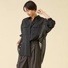 【マルティニーク/martinique】のシアーシャツ(セットアップ可) ブラック|ID: prp329100004613281 ipo3291000000033021362