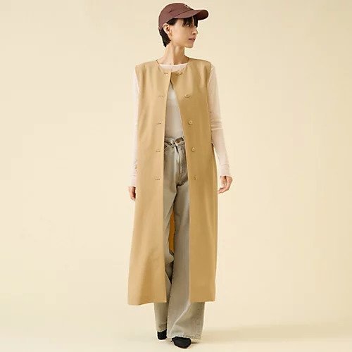 【マルティニーク/martinique】のTW2WAYストレッチジレワンピース(セットアップ可) 人気、トレンドファッション・服の通販 founy(ファニー) 　ファッション　Fashion　レディースファッション　Fashion for Women　アウター　Coat / Outerwear Collection　おすすめ　Recommended / Our Picks　なめらか　Smooth, Silky Texture　クラシック　Classic, Timeless Style　シルク　Silk, 100% Silk　ストレッチ　Stretch, Stretchy Fabric　セットアップ　Set-Up, Coordinated Outfit　ハイネック　High Neck, Mock Neck　パターン　Pattern, Design Print　フロント　Front, Front Design　ポケット　Pocket, Pocket Detail　ロング　Long, Long-Length　other-2|ID: prp329100004613319 ipo3291000000033021623