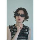 【マージュール/marjour】のOVAL RECTANGLE SUNGLASSES 人気、トレンドファッション・服の通販 founy(ファニー) ファッション Fashion レディースファッション Fashion for Women サングラス&メガネ Sunglasses & Eyewear おすすめ Recommended / Our Picks キャップ Cap, Baseball Cap サングラス Sunglasses, Shades スカーフ Scarf, Neckwear フレーム Frame, Outline thumbnail BLACK|ID: prp329100004613354 ipo3291000000033021855